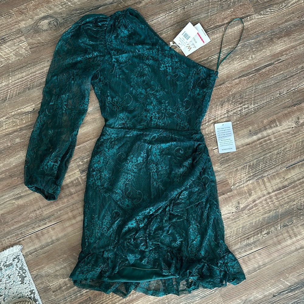 Lace off the shoulder dress